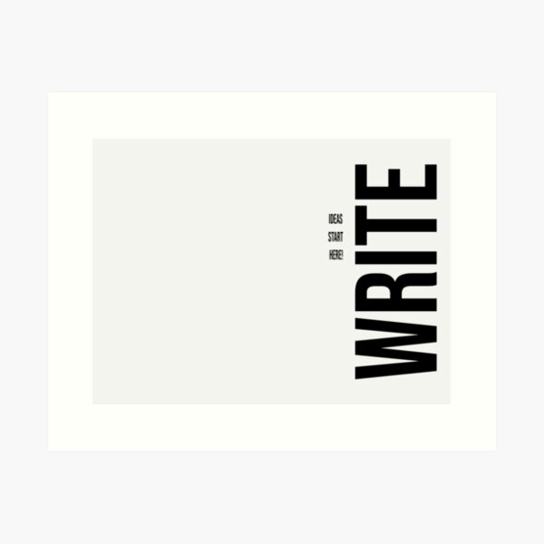 Item preview, "WRITE" IDEAS START HERE designed and sold by Vivianamgg.