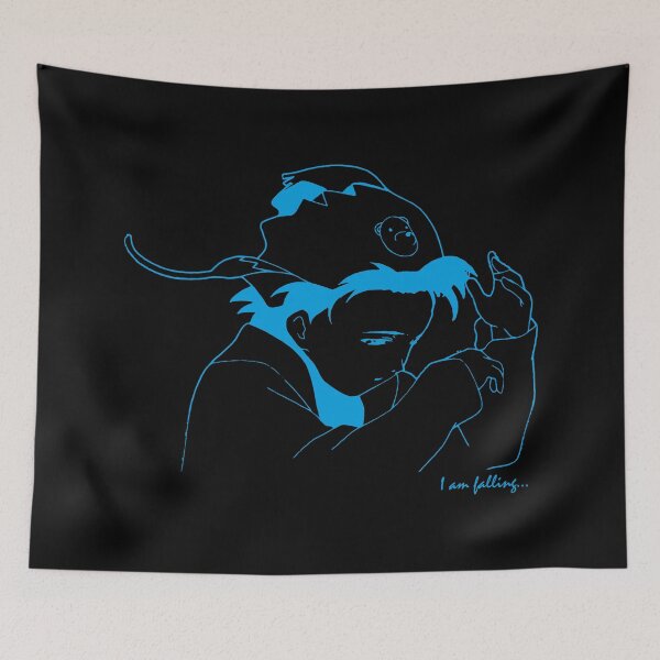 Item preview, Lain - I am falling... - text - cyan designed and sold by R-A Designs.