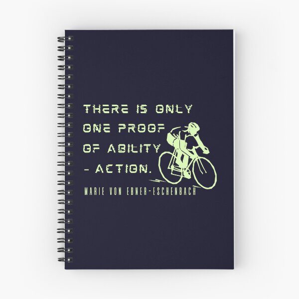 Item preview, Copy of Marie von Ebner-Eschenbach quote: There is only one proof of ability – action. designed and sold by artbleed.