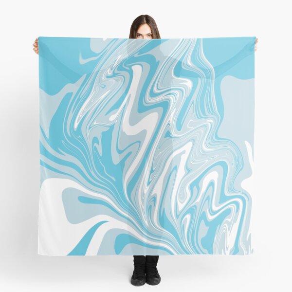 Item preview, Abstract Marbled Swirls in Teal Blue, Light Teal and White designed and sold by JulzPink.
