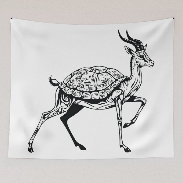 Item preview, Gazelle Shell Hybrid l FUNNY GIFT l Kids Clothing designed and sold by Space Hyenas.