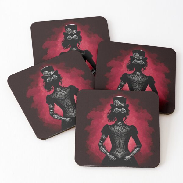 Item preview, Silhouette of a lady from the Victorian steampunk era designed and sold by VidyoeDesigns67.