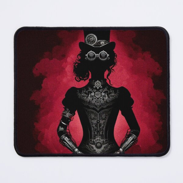 Item preview, Silhouette of a lady from the Victorian steampunk era designed and sold by VidyoeDesigns67.