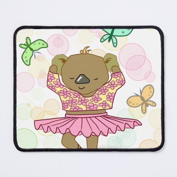 Artikelvorschau, Koala Ballerina Schmetterlinge Blasen entworfen und verkauft von Jaana Day.