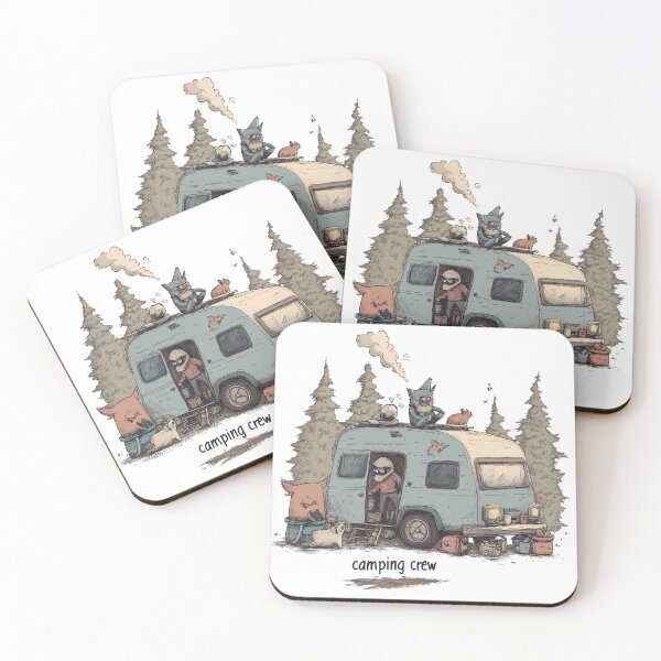 Item preview, camping crew designed and sold by zenarty design.