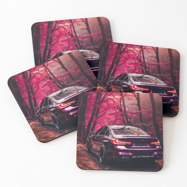 Item preview, Vibrant Autumn Scene With Sleek Sports Sedan In Motion designed and sold by RevUpDesign.