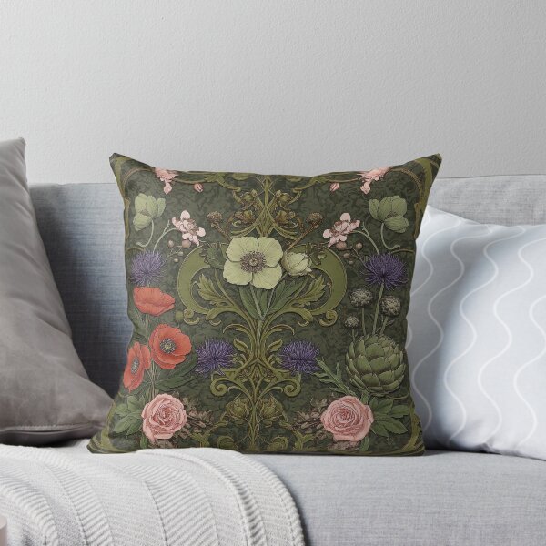 Item preview, Dark and Moody  Art Nouveau Poppies  designed and sold by Tamas Das.