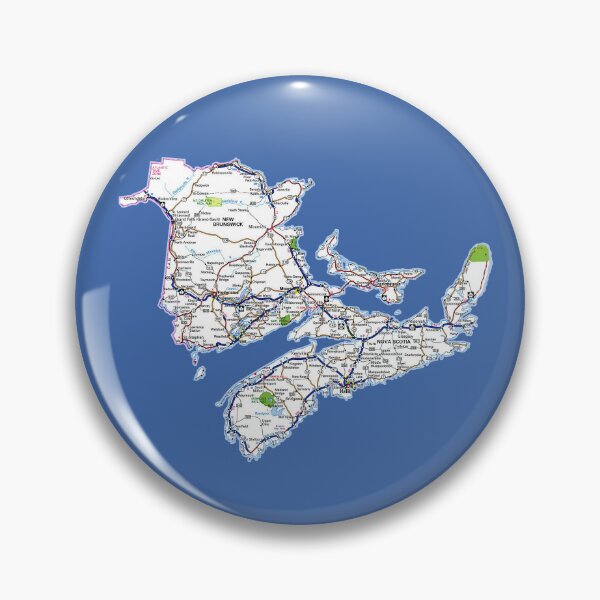 Item preview, New Brunswick & Nova Scotia Roadmaps designed and sold by Havocgirl.