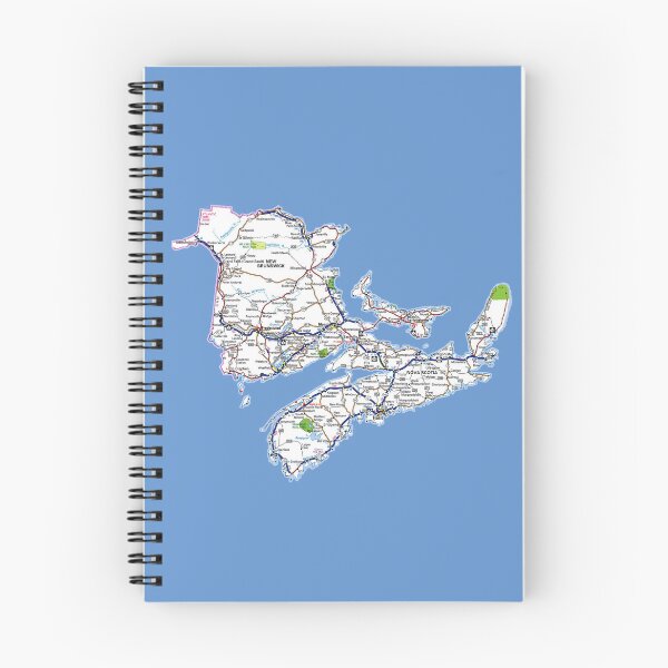 Item preview, New Brunswick & Nova Scotia Roadmaps designed and sold by Havocgirl.