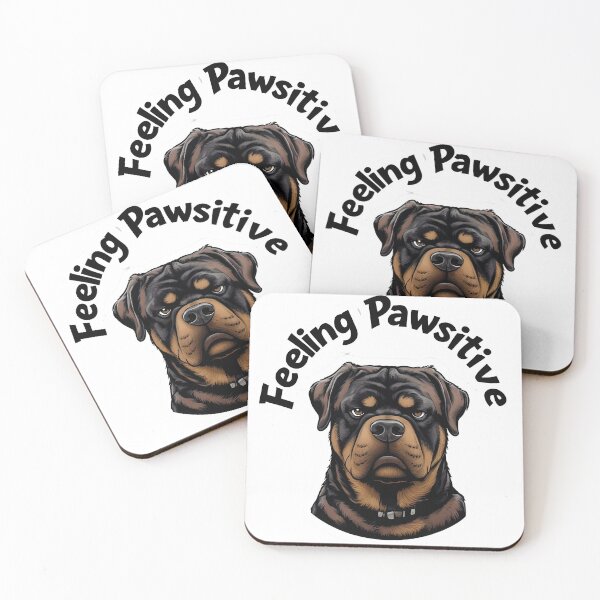 Item preview, Feeling Pawsitive Rottweiler  designed and sold by MountAshDesigns.