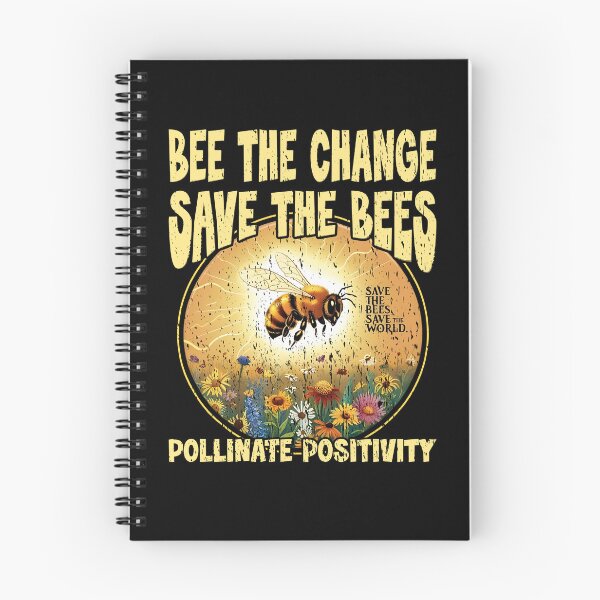 Item preview, BEE THE CHANGE SAVE THE BEES POLLINATE POSITIVITY bee, bumble bee, protect the pollinators  designed and sold by Jt41.