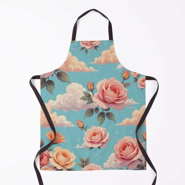 Item preview, Roses and clouds pattern designed and sold by colorsofcherry.