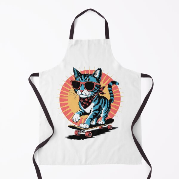Artikelvorschau, Cooles Skateboarding Cat Retro Streetwear Design | Trendy Cat Art T-Shirt & Merch entworfen und verkauft von Furry Paw Prints.