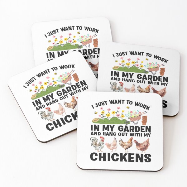 Item preview, I Just Want To Work In My Garden And Hang Out With Chickens  designed and sold by GroovyFusion.