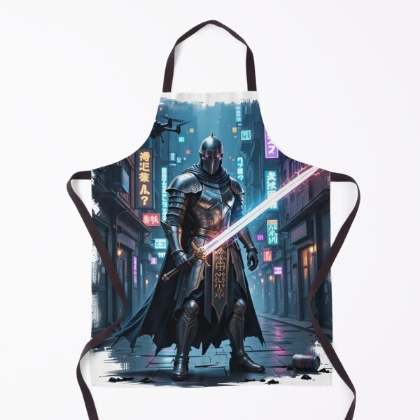 Item preview, "Cyberpunk Futuristic Knight - Dark and Epic Design for Decoration, Fashion and Original Accessories designed and sold by latelierdechris.