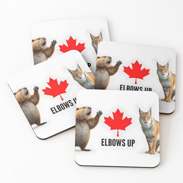 Item preview, Elbows Up Beaver & Lynx designed and sold by SketchandPerch.