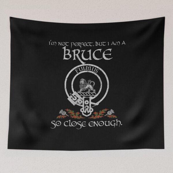 Item preview, Bruce clan Scottish surname crest badge motto tartan sporran kilt men women designed and sold by Clan1093.