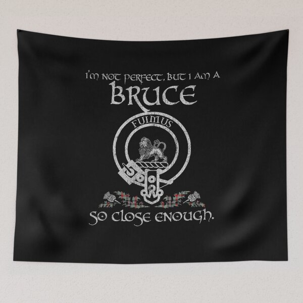 Item preview, Bruce of Kinnaird clan Scottish surname crest badge motto tartan sporran kilt men women designed and sold by Clan1093.