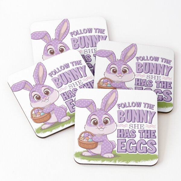 Item preview, Follow the Bunny She  has the Eggs designed and sold by leshewle.