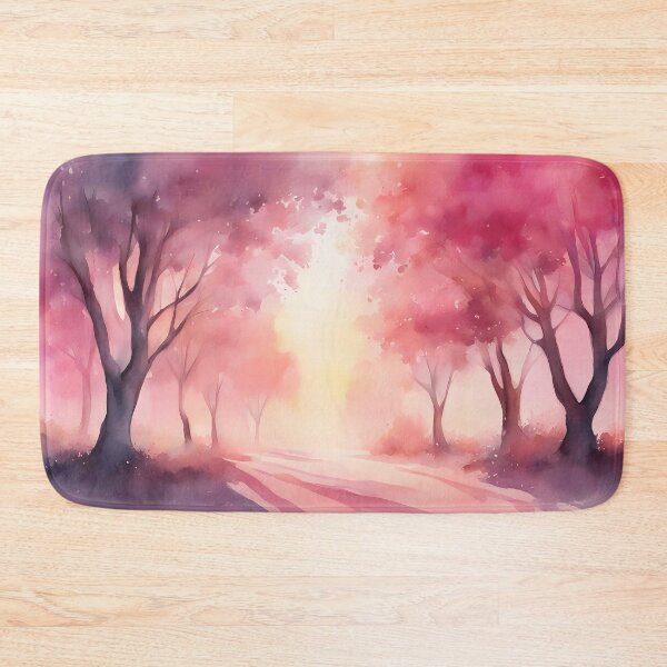 Item preview, Pink Silhouette Pathway at Dawn designed and sold by CalmnessbyChoice.