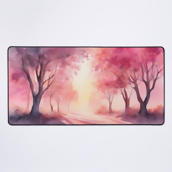 Item preview, Pink Silhouette Pathway at Dawn designed and sold by CalmnessbyChoice.
