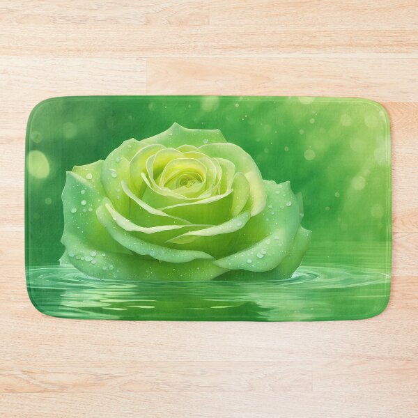 Item preview, Green Rose in Green Water designed and sold by CalmnessbyChoice.