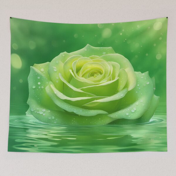 Item preview, Green Rose in Green Water designed and sold by CalmnessbyChoice.