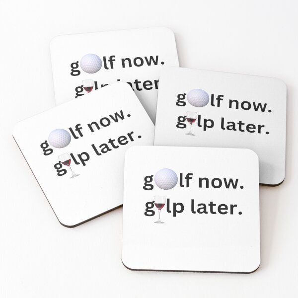 Item preview, "Tee Off & Toast: Golf Now, Gulp Later" designed and sold by EagleTTTTs.