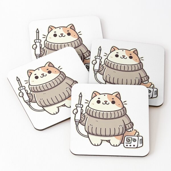 Item preview, Cat with the soldering iron designed and sold by maria-kuu.