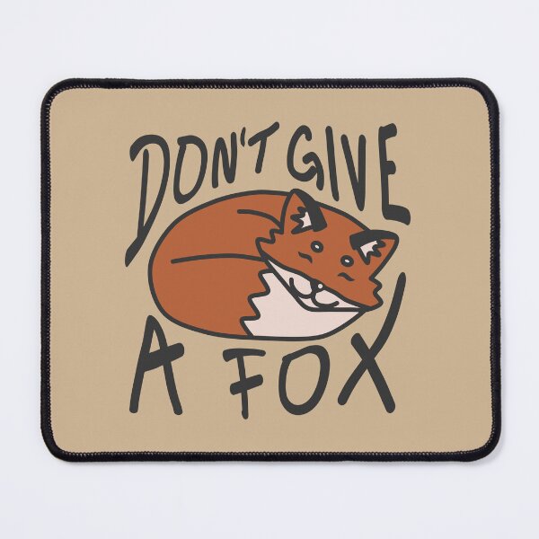 Item preview, Don't Give a Fox - Cute Sleeping Fox Pun designed and sold by simple-goose.