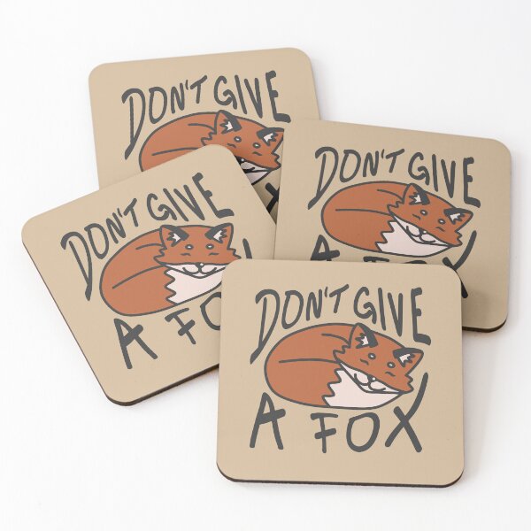 Item preview, Don't Give a Fox - Cute Sleeping Fox Pun designed and sold by simple-goose.