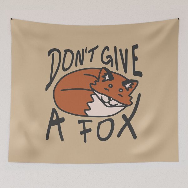 Item preview, Don't Give a Fox - Cute Sleeping Fox Pun designed and sold by simple-goose.