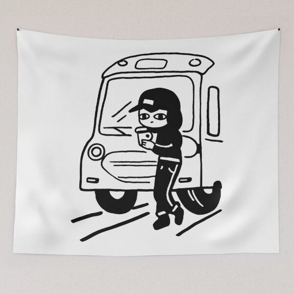 Item preview, Minimalist Coffee Walk Urban Scene designed and sold by zzz888.