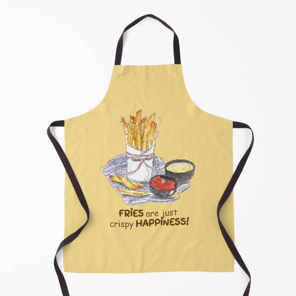 Item preview, Watercolor French Fries Crispy Happiness Quote designed and sold by Green2711.