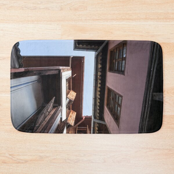 Item preview, Warm Wood and Angles - Renaissance Houses in Old Town Plovdiv Bulgaria designed and sold by Georgia Mizuleva.