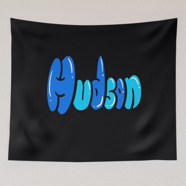 Item preview, Hudson name in blue Top 10 best personalized gifts for boys and men named Hudson designed and sold by Artonmytee.