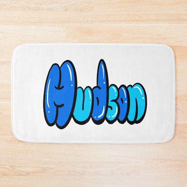 Item preview, Hudson name in blue Top 10 best personalized gifts for boys and men named Hudson designed and sold by Artonmytee.