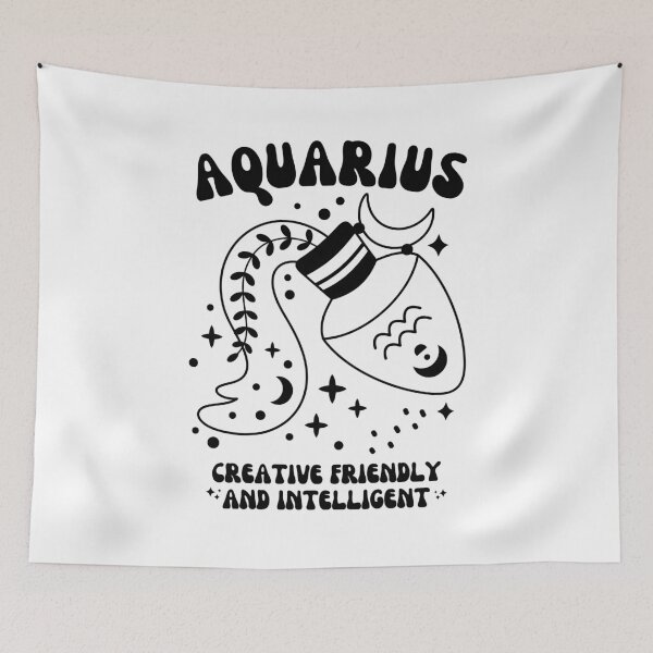 Item preview, Aquarius Zodiac Sign, Aquarius Vibes, Air Sign  designed and sold by GroovyFusion.