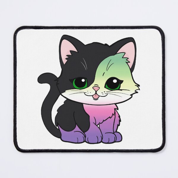Item preview, Kawaii Genderfae Cat – Genderfae Pride Cute Design designed and sold by Travelslightly.