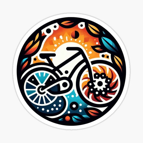 Item preview, Bike Bicycle Cyclist Logo designed and sold by countrymouse.