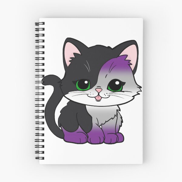 Item preview, Kawaii Graysexual Cat – Graysexual Pride Cute Design designed and sold by Travelslightly.