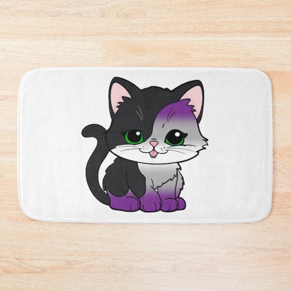 Item preview, Kawaii Graysexual Cat – Graysexual Pride Cute Design designed and sold by Travelslightly.