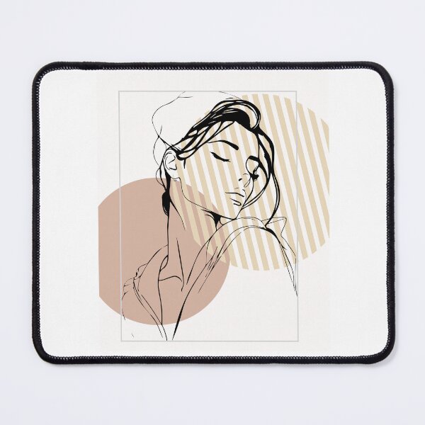 Aperçu de l'œuvre Dessin au trait féminin esthétique créée et vendue par Digiartzone.