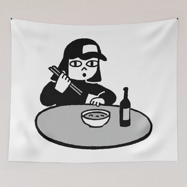 Item preview, Minimalist Dining Character Illustration designed and sold by zzz888.