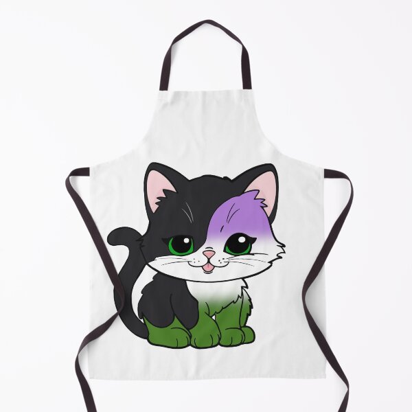 Item preview, Kawaii Genderqueer Cat – Genderqueer Pride Cute Design designed and sold by Travelslightly.