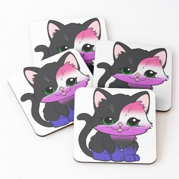 Item preview, Kawaii Genderfluid Cat – Genderfluid Pride Cute Design designed and sold by Travelslightly.