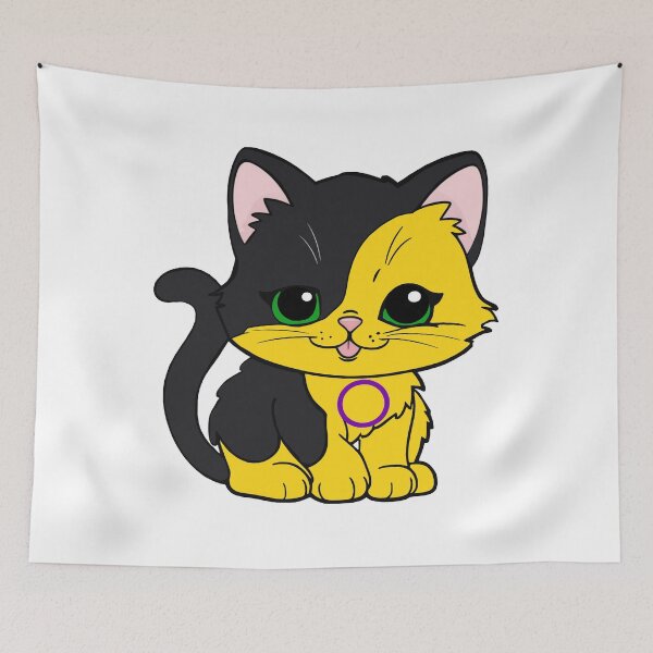 Item preview, Kawaii Intersex Cat – Intersex Pride Cute Design designed and sold by Travelslightly.