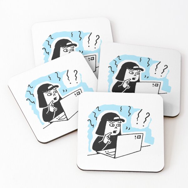 Item preview, Confused Computer User Minimalist Illustration designed and sold by zzz888.