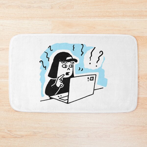 Item preview, Confused Computer User Minimalist Illustration designed and sold by zzz888.