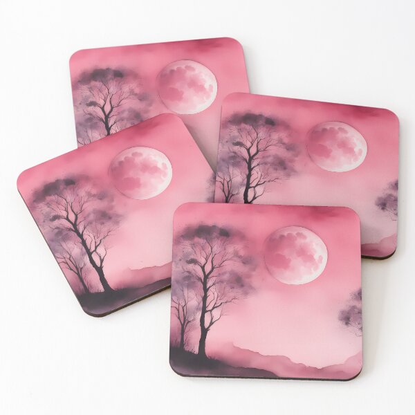 Item preview, Pink Full Moon Forest designed and sold by CalmnessbyChoice.